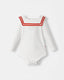 Nautical Magnetic Bodysuit - White