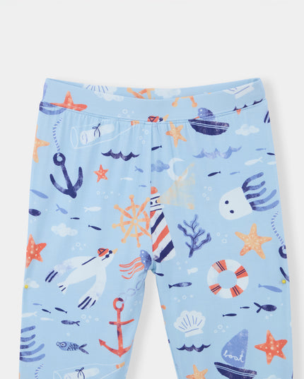 Nighty Night Pajama (2-10 Years) - Anchor Away - Atlas & Maya  Nighty Night Pajama (2-10 Years) - Anchor Away Bamboo Pajama