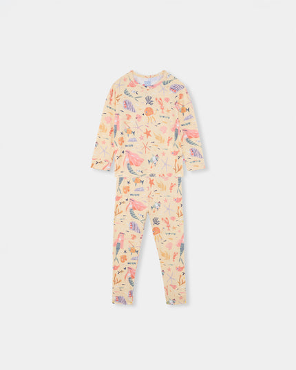 Nighty Night Pajama (2-10 Years) - Mermaid Love - Atlas & Maya  Nighty Night Pajama (2-10 Years) - Mermaid Love Bamboo Pajama