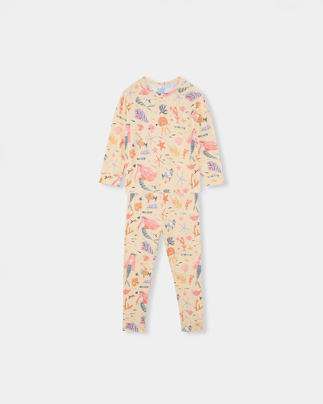 Nighty Night Pajama (2-10 Years) - Mermaid Love - Atlas & Maya  Nighty Night Pajama (2-10 Years) - Mermaid Love Bamboo Pajama