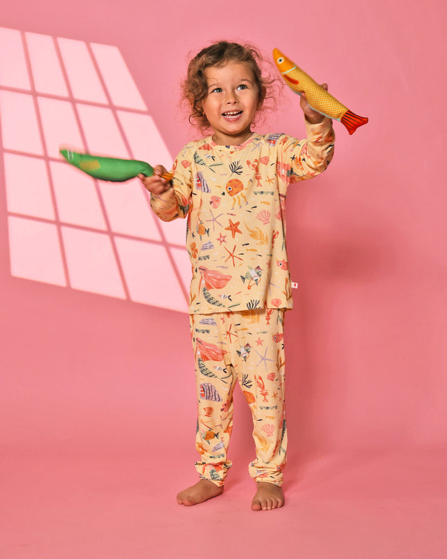 Nighty Night Pajama (2-10 Years) - Mermaid Love - Atlas & Maya  Nighty Night Pajama (2-10 Years) - Mermaid Love Bamboo Pajama