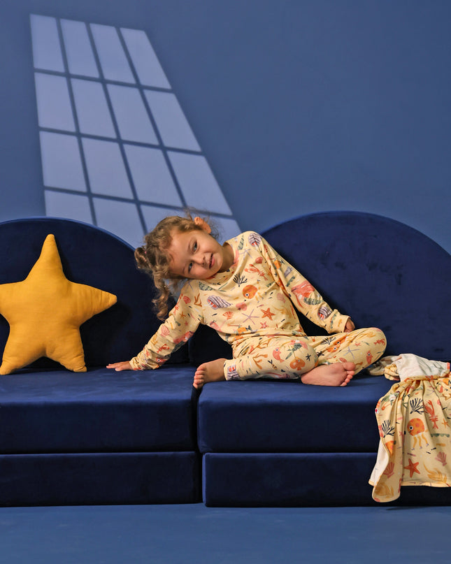 Nighty Night Pajama (2-10 Years) - Mermaid Love - Atlas & Maya  Nighty Night Pajama (2-10 Years) - Mermaid Love Bamboo Pajama
