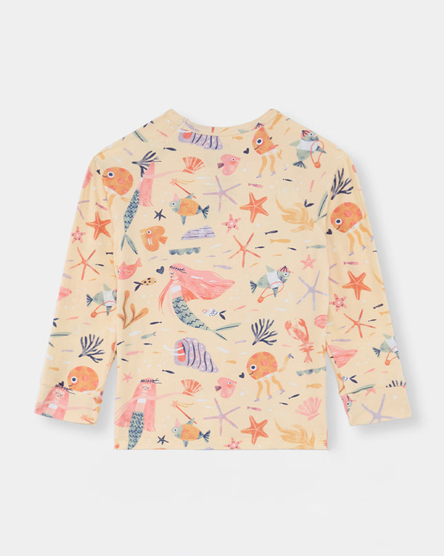 Nighty Night Pajama (2-10 Years) - Mermaid Love - Atlas & Maya  Nighty Night Pajama (2-10 Years) - Mermaid Love Bamboo Pajama