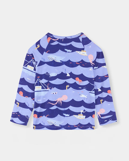 Nighty Night Pajama (2-10 Years) - Ocean Snuggles - Atlas & Maya  Nighty Night Pajama (2-10 Years) - Ocean Snuggles Bamboo Pajama