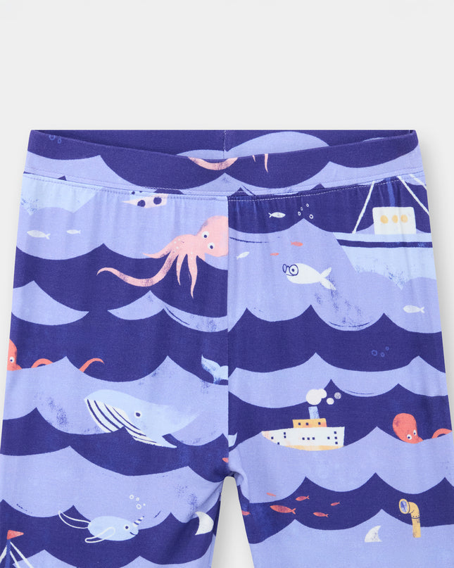 Nighty Night Pajama (2-10 Years) - Ocean Snuggles - Atlas & Maya  Nighty Night Pajama (2-10 Years) - Ocean Snuggles Bamboo Pajama