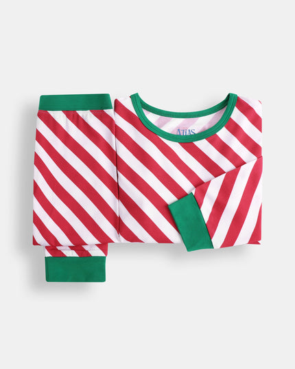 Nighty Night Big Kid Pajama - Candy Cane (2-6Y) - Atlas & Maya