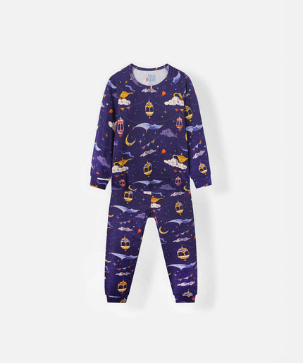 Ramadan Pajamas by Atlas & Maya, Bamboo sleepwear for ramadan, Enchanted nights, featuring lanterns, moon and more 