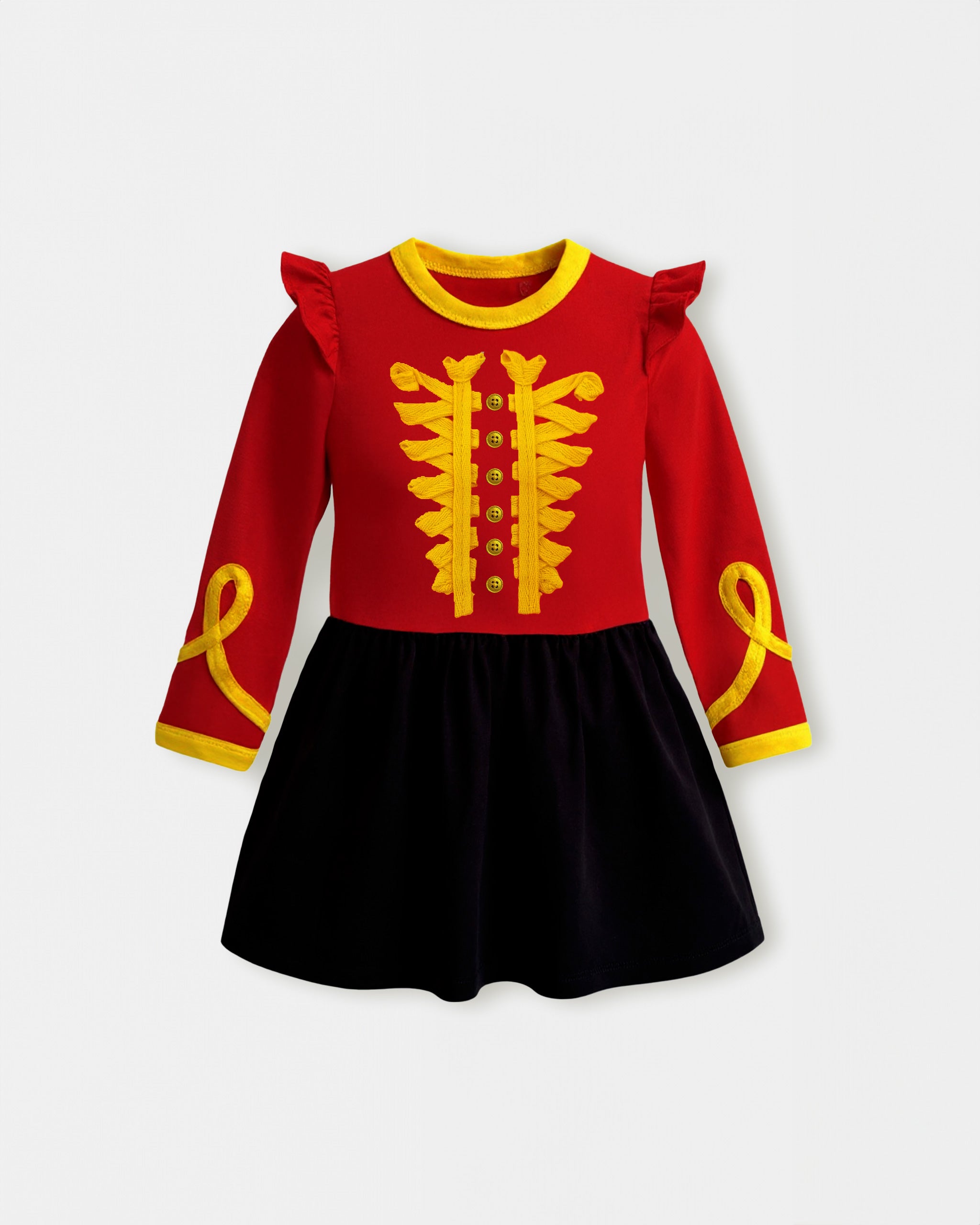 Nutcracker Baby Dress | Festive TENCEL Lyocell Holiday Outfit | Atlas & Maya Nutcracker Baby Dress | Festive TENCEL Lyocell Holiday Outfit | Atlas & Maya