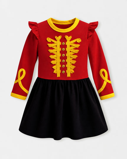 Girls’ TENCEL™ Christmas Dress in Nutcracker