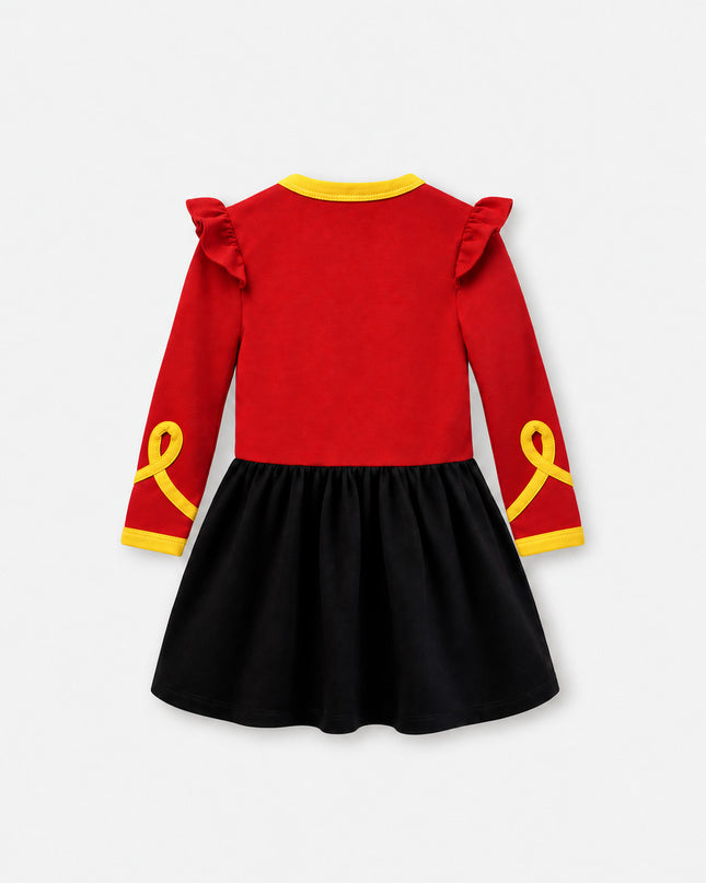 Girls’ TENCEL™ Christmas Dress in Nutcracker