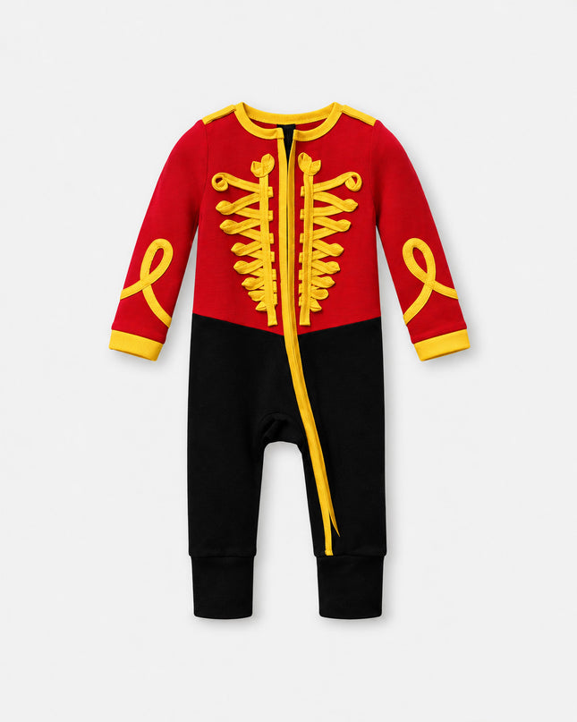Baby Christmas TENCEL™ Sleepsuit in Nutcracker