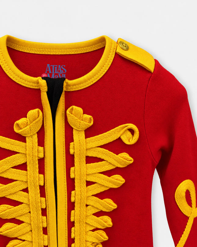 Baby Christmas TENCEL™ Sleepsuit in Nutcracker