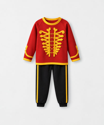 Kids’ TENCEL™ Christmas Jogger Set in Nutcracker