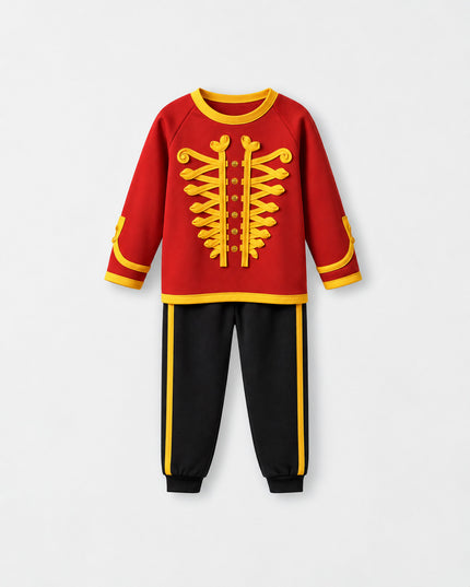 Kids’ TENCEL™ Christmas Jogger Set in Nutcracker