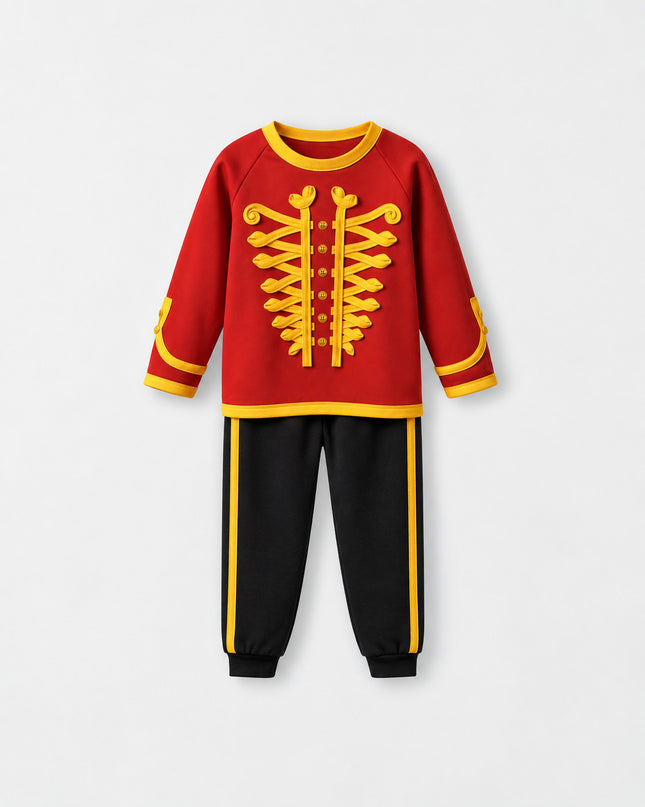 Kids’ TENCEL™ Christmas Jogger Set in Nutcracker