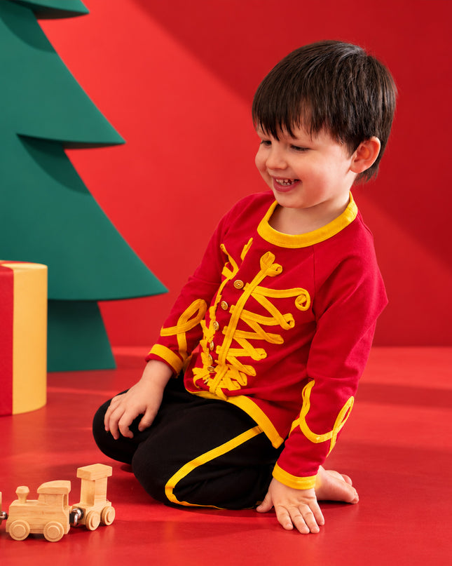 Kids’ TENCEL™ Christmas Jogger Set in Nutcracker