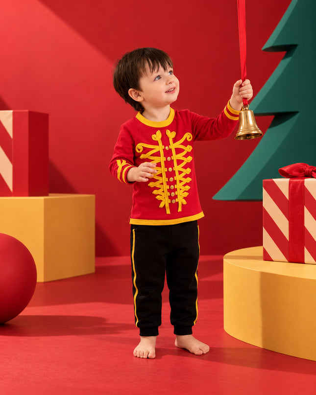 Kids’ TENCEL™ Christmas Jogger Set in Nutcracker