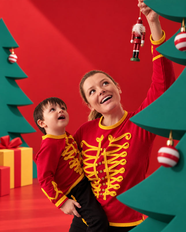 Kids’ TENCEL™ Christmas Jogger Set in Nutcracker