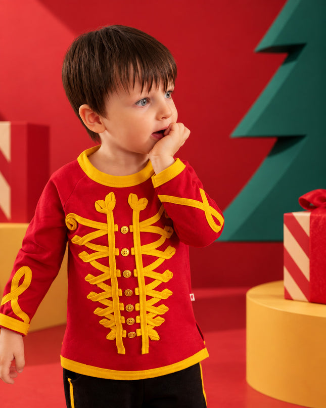 Kids’ TENCEL™ Christmas Jogger Set in Nutcracker