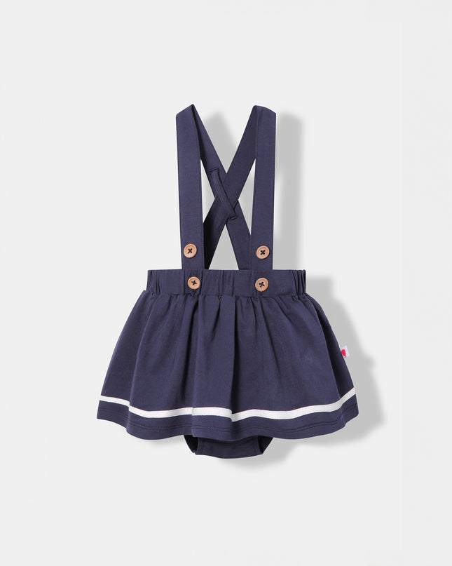 Ocean Bloom Skirt - Navy Blue - Atlas & Maya