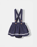 Ocean Bloom Skirt - Navy Blue - Atlas & Maya