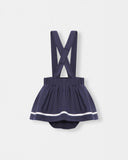 Ocean Bloom Skirt - Navy Blue - Atlas & Maya