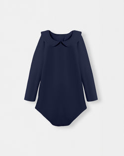 Peter Pan Bodysuit + Sailor Short - Navy - Atlas & Maya  Peter Pan Bodysuit + Sailor Short - Navy Bamboo Set