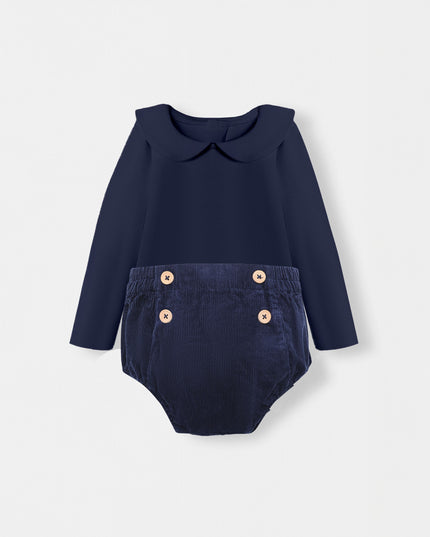 Peter Pan Bodysuit + Sailor Short - Navy