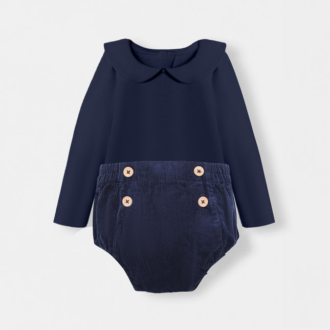 Peter Pan Bodysuit + Sailor Short - Navy