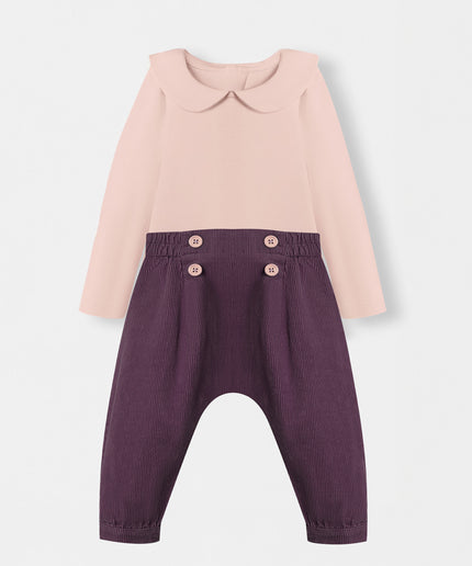 Peter Pan Bodysuit + Sailor Pant - Purple Cotton Candy - Atlas & Maya  Peter Pan Bodysuit + Sailor Pant - Purple Cotton Candy Bamboo Set