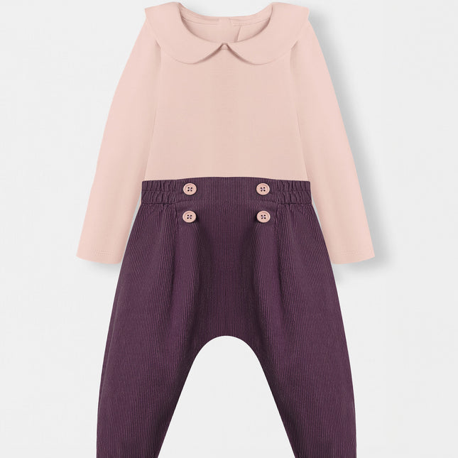 Peter Pan Bodysuit + Sailor Pant - Purple Cotton Candy