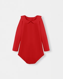 Peter Pan Bodysuit + Sailor Short - Red - Atlas & Maya  Peter Pan Bodysuit + Sailor Short - Red Bamboo Set