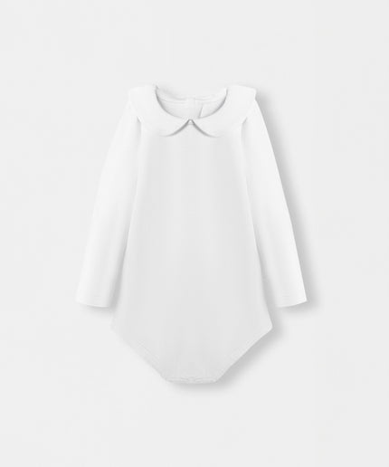 Peter Pan Bodysuit + Sailor Short - White/Navy - Atlas & Maya  Peter Pan Bodysuit + Sailor Short - White/Navy Bamboo Set