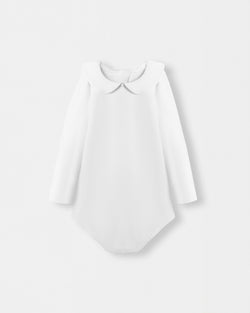 Peter Pan Bodysuit + Sailor Short - White/Navy - Atlas & Maya  Peter Pan Bodysuit + Sailor Short - White/Navy Bamboo Set