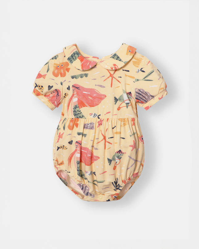Peter Pan Bubble Magnetic Romper - Mermaid Love - Atlas & Maya