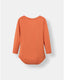 Pocket Long Sleeve Magnetic Bodysuit - Orange