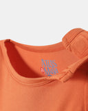 Pocket Long Sleeve Magnetic Bodysuit - Orange - Atlas & Maya