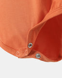 Pocket Long Sleeve Magnetic Bodysuit - Orange - Atlas & Maya