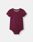 Pocket Short Sleeve Magnetic Bodysuit - Betta Stripes - Atlas & Maya