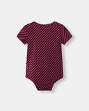 Pocket Short Sleeve Magnetic Bodysuit - Betta Stripes - Atlas & Maya