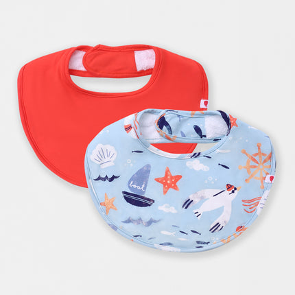 Round Magnetic Bib - Anchor Away (2-piece set)