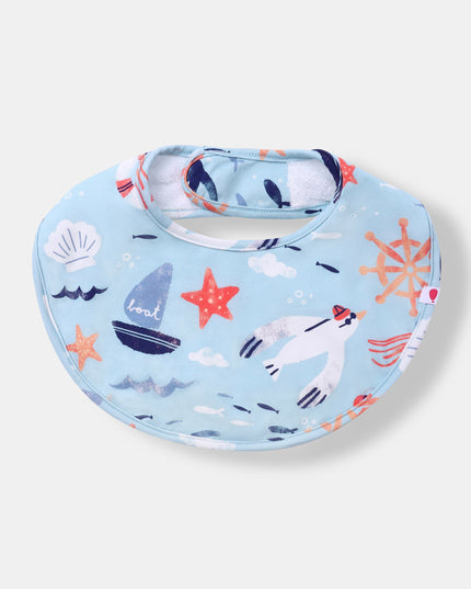 Round Magnetic Bib - Anchor Away (2-piece set)