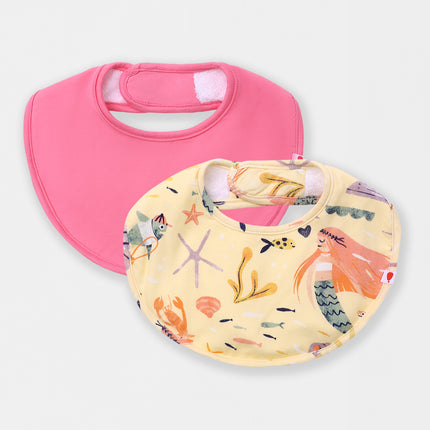 Round Magnetic Bib - Mermaid Love (2-piece set)