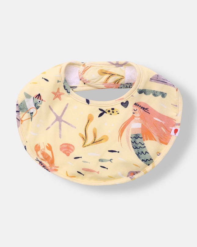 Round Magnetic Bib - Mermaid Love (2-piece set)