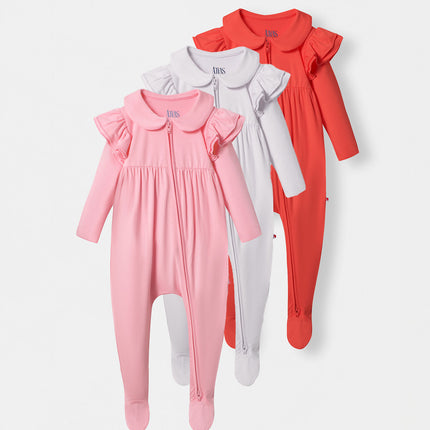 Ruffle Truffle Playsuit Bundle (0-9 Months)