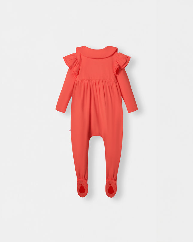 Ruffle Truffle Playsuit - Coral - Atlas & Maya
