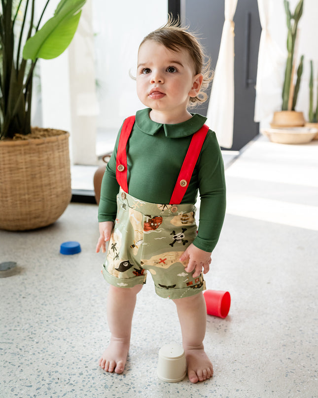 Bermuda Magnetic Bodysuit - Crocodile Green