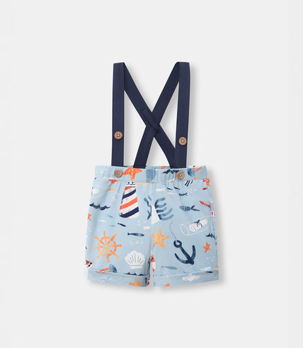 Shortie with Straps - Anchor Away - Atlas & Maya