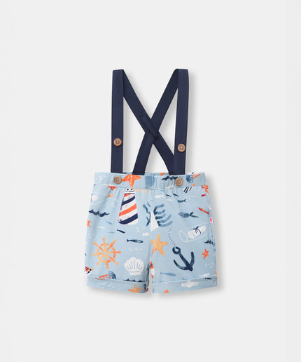 Shortie with Straps - Anchor Away - Atlas & Maya