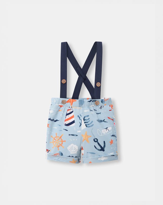 Shortie with Straps - Anchor Away - Atlas & Maya